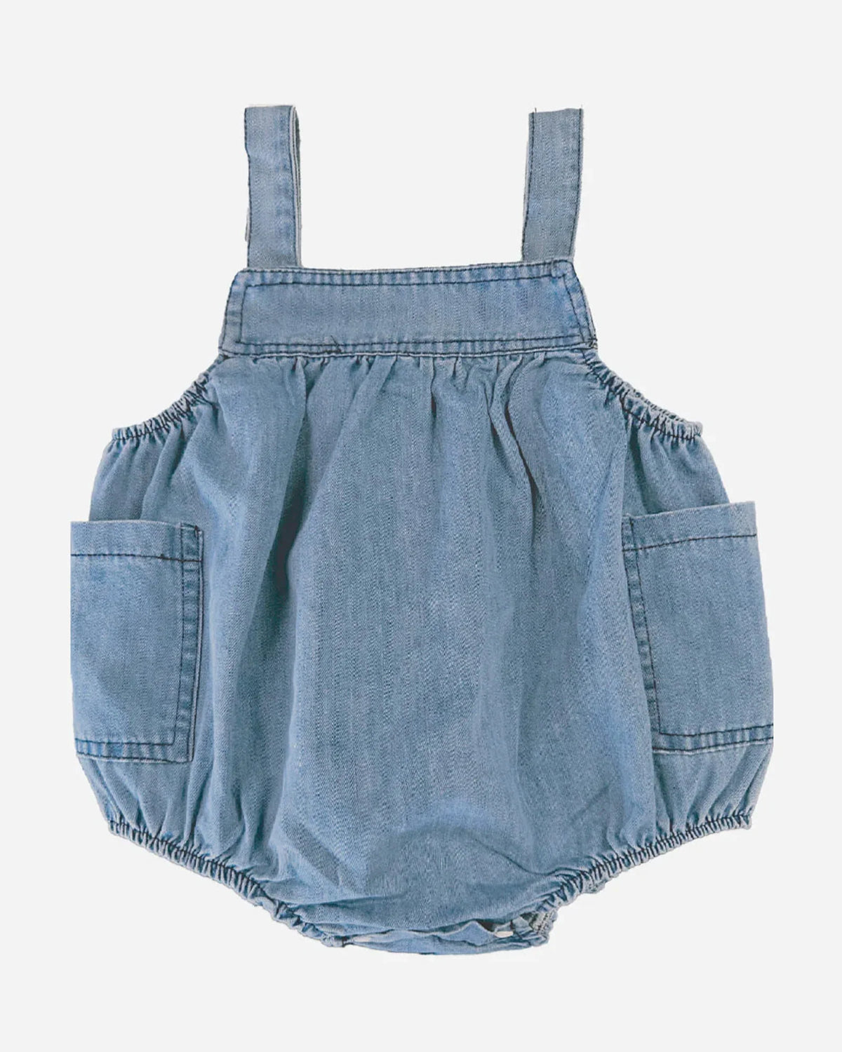 TOSHI BABY ROMPER BUBBLE DENIM