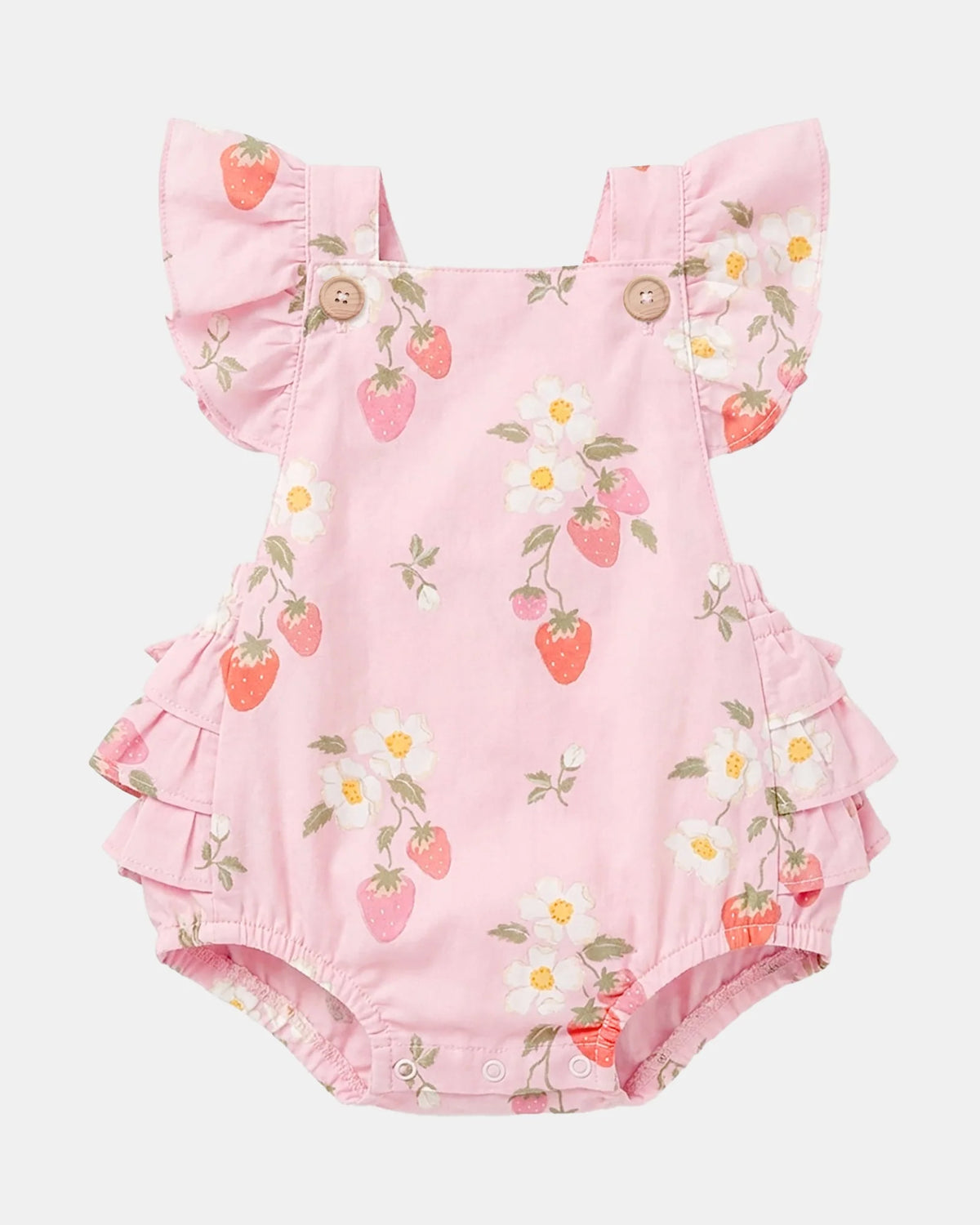 TOSHI BABY ROMPER STRAWBWERRY FIELDS BLOSSOM