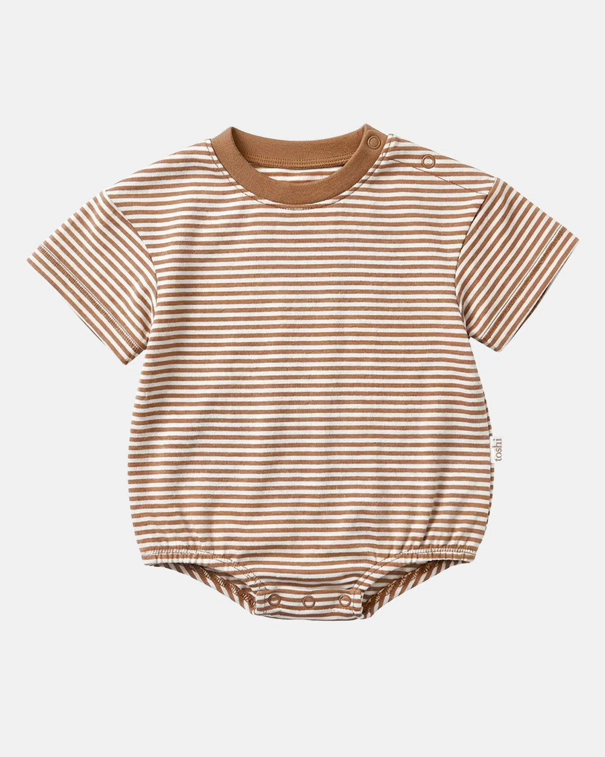 TOSHI ONESIE SS BUBBLE MINI MOCHA