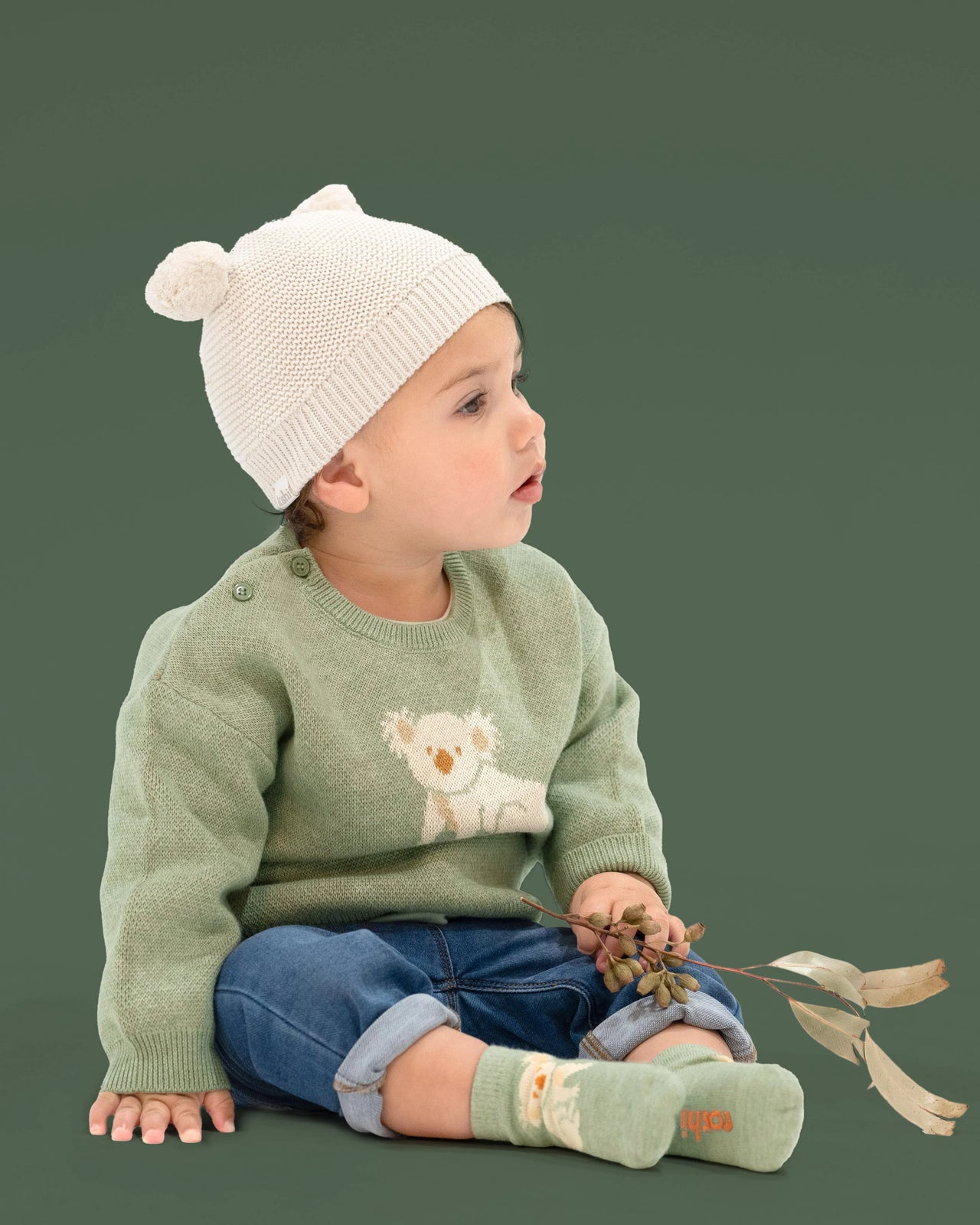 TOSHI ORGANIC BEANIE SNOWY CREAM
