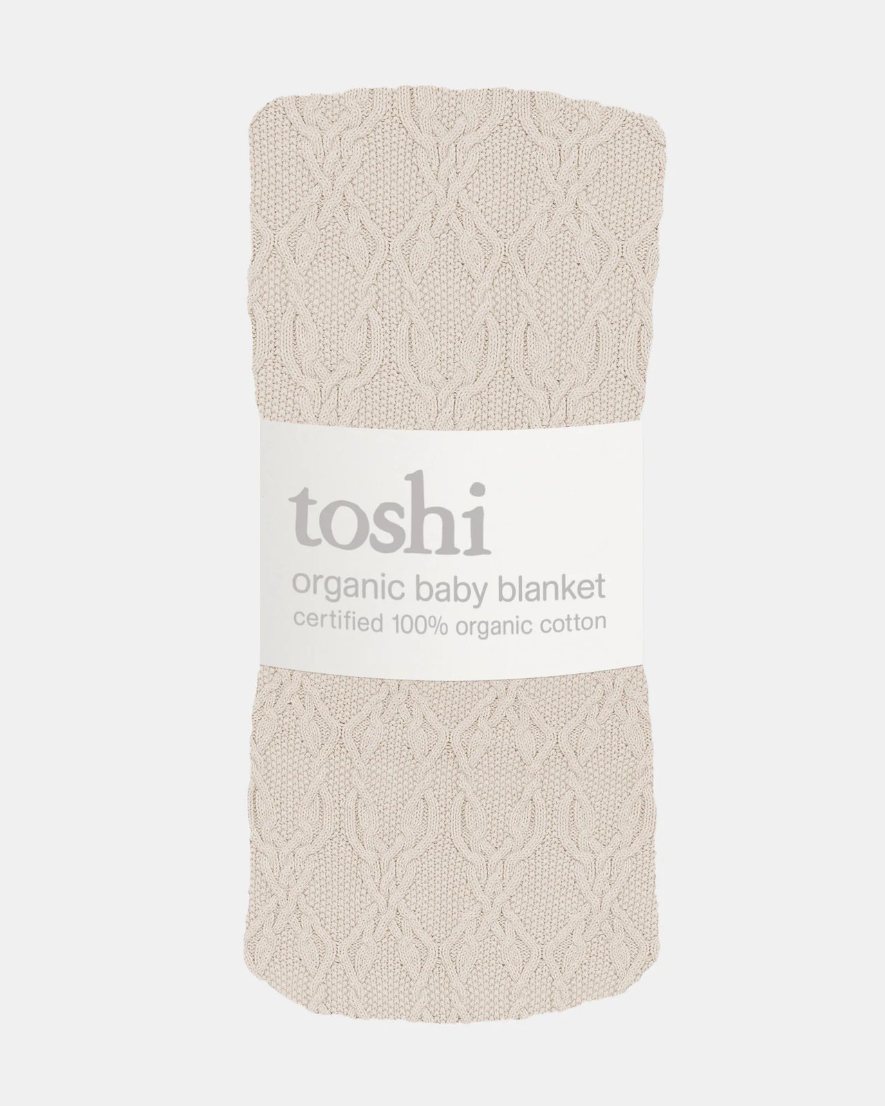 TOSHI ORGANIC BLANKET BOWIE OATMEAL