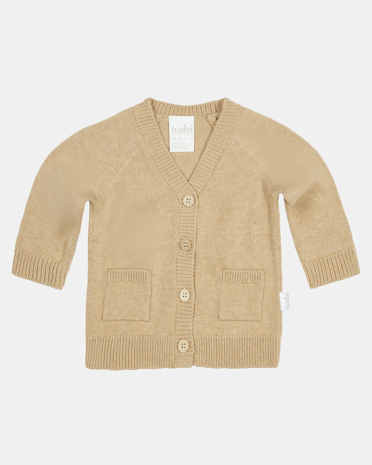 TOSHI ORGANIC CARDIGAN REMY DRIFTWOOD