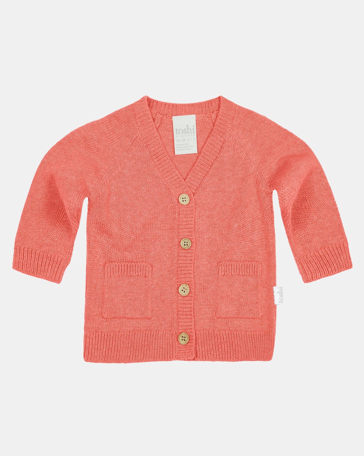 TOSHI ORGANIC CARDIGAN REMY PAPRIKA