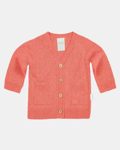 TOSHI ORGANIC CARDIGAN REMY PAPRIKA