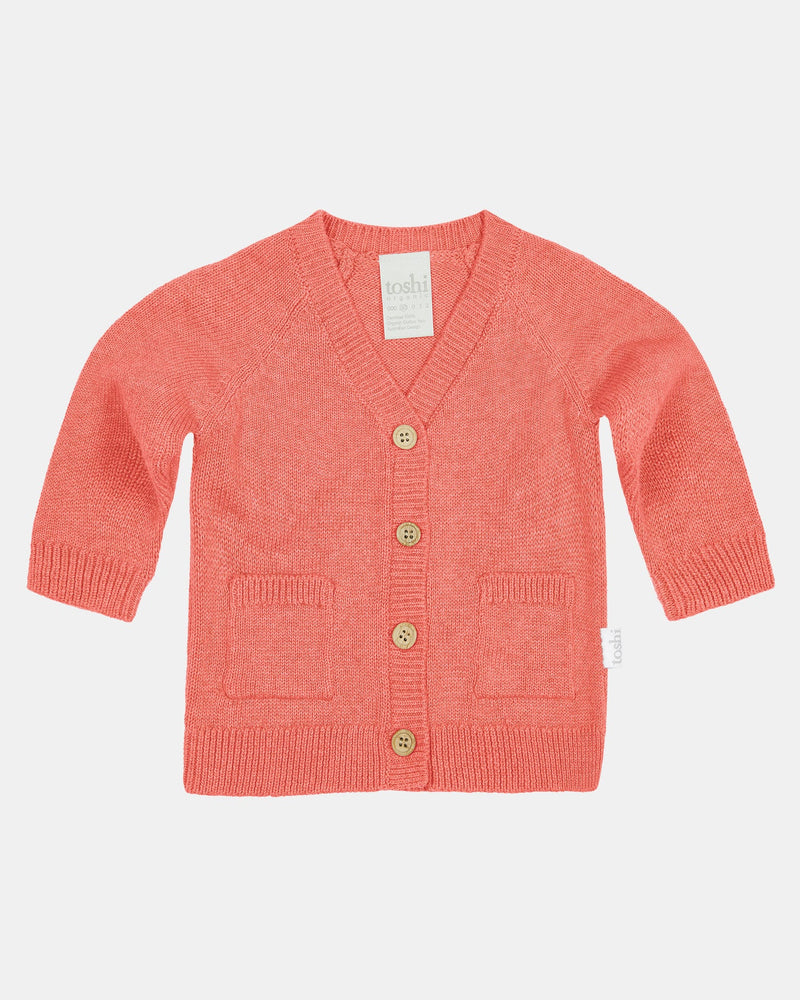 TOSHI ORGANIC CARDIGAN REMY PAPRIKA