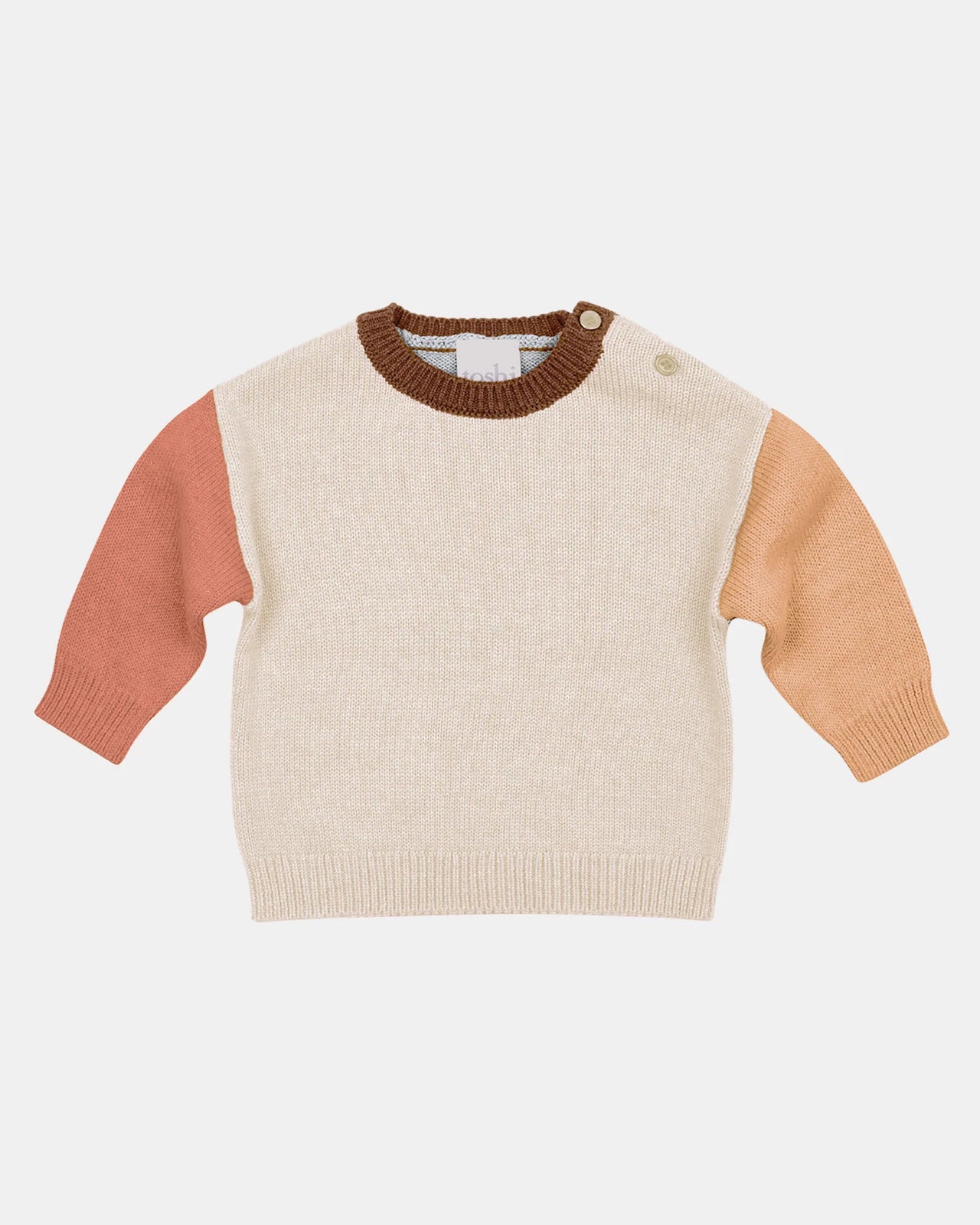 TOSHI ORGANIC PULLOVER BOBBY OATMEAL