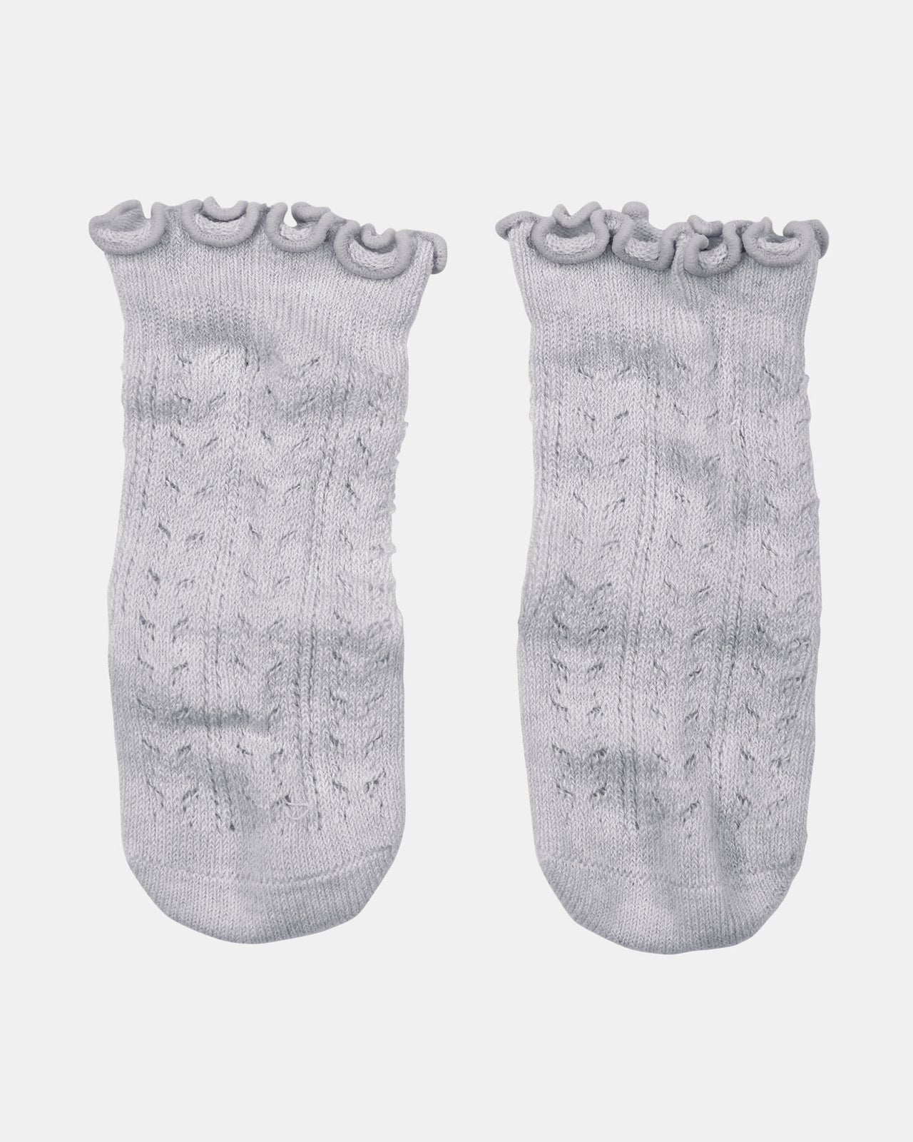 TOSHI KNEE HIGH FRILLY SOCKS FOG