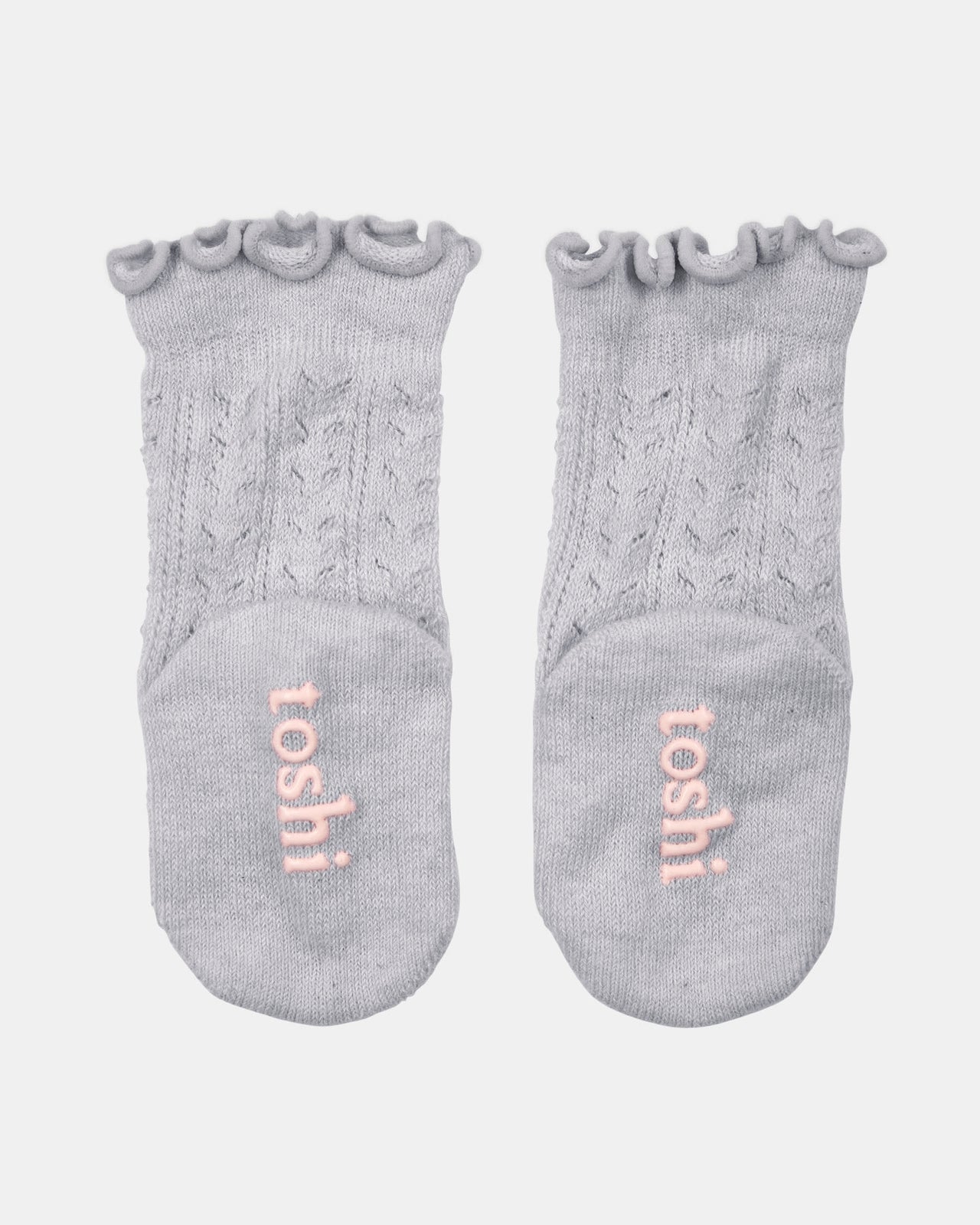 TOSHI KNEE HIGH FRILLY SOCKS FOG