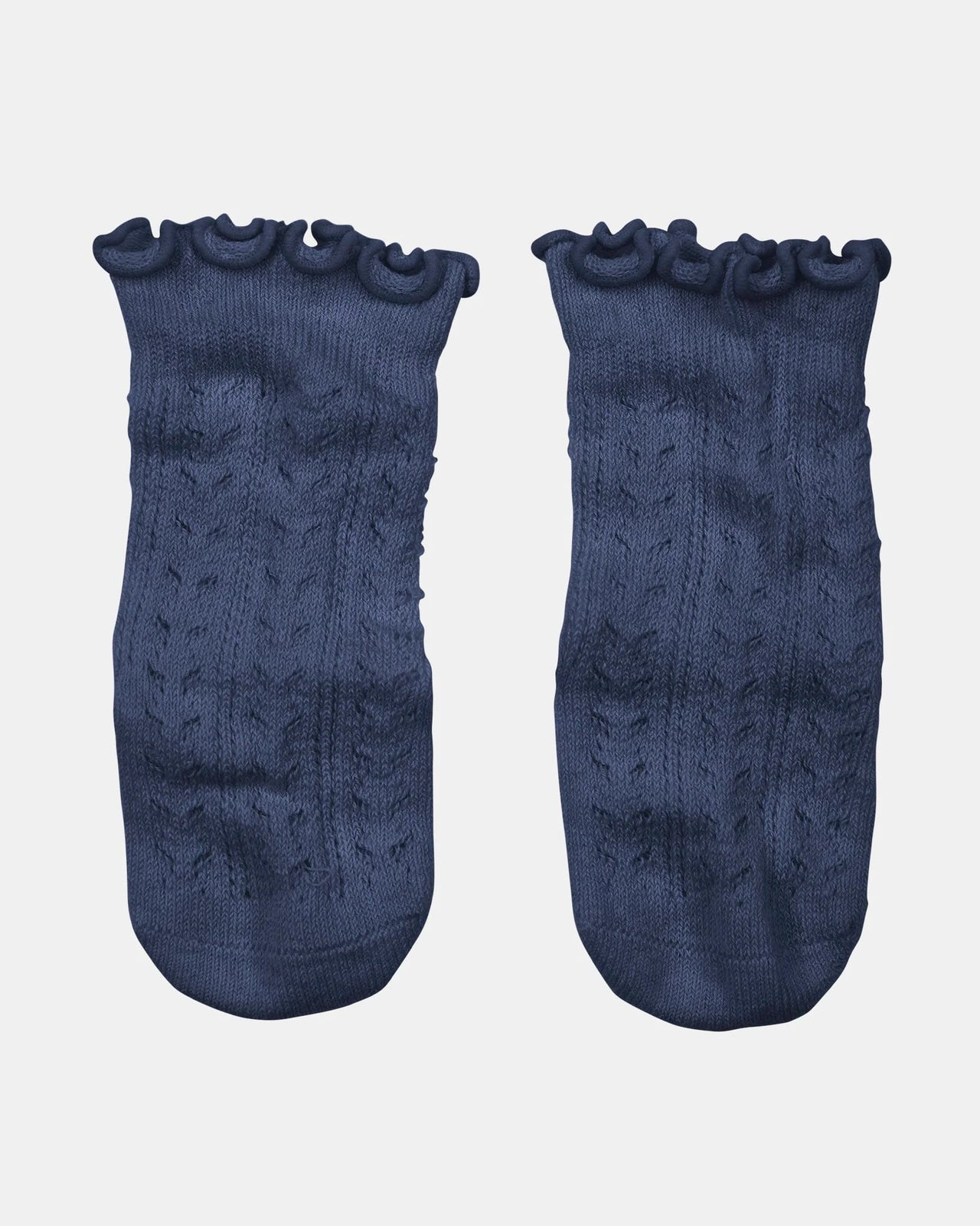 TOSHI KNEE HIGH FRILLY SOCKS INK
