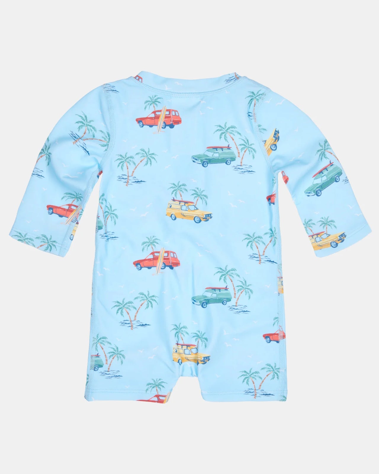 TOSHI SWIM ONESIE LS SPLASH - SWELL SEEKERS SKY