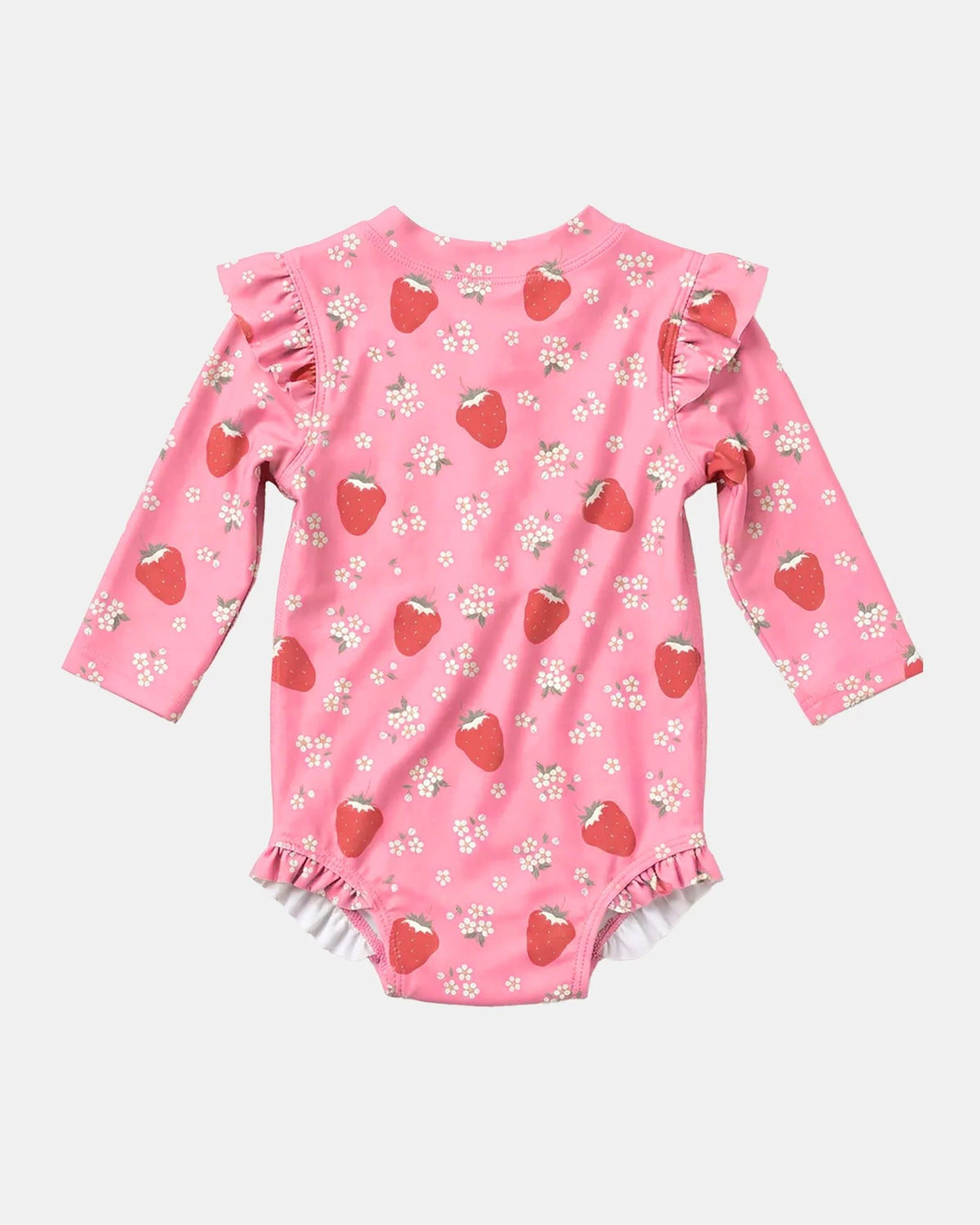 TOSHI LONG SLEEVE SWIM ONESIE TWINKLE STRAWBERRY