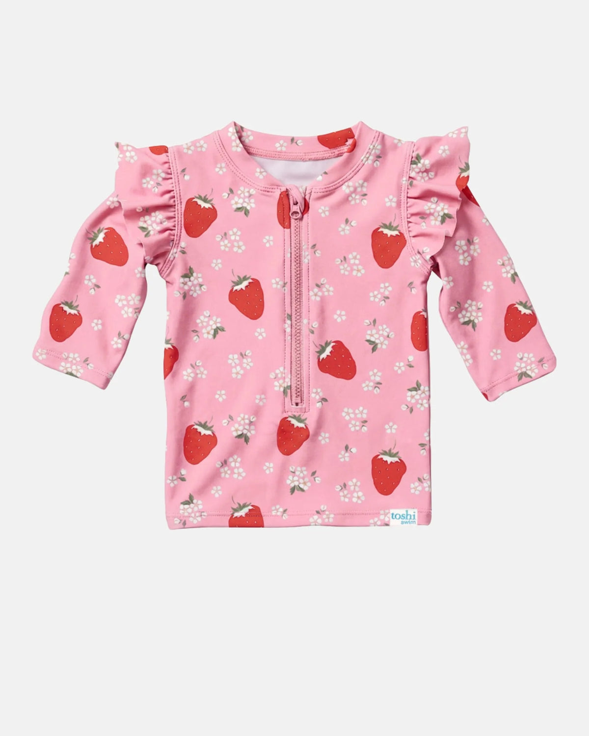 TOSHI LS SWIM RASHIE TWINKLE STRAWBERRY