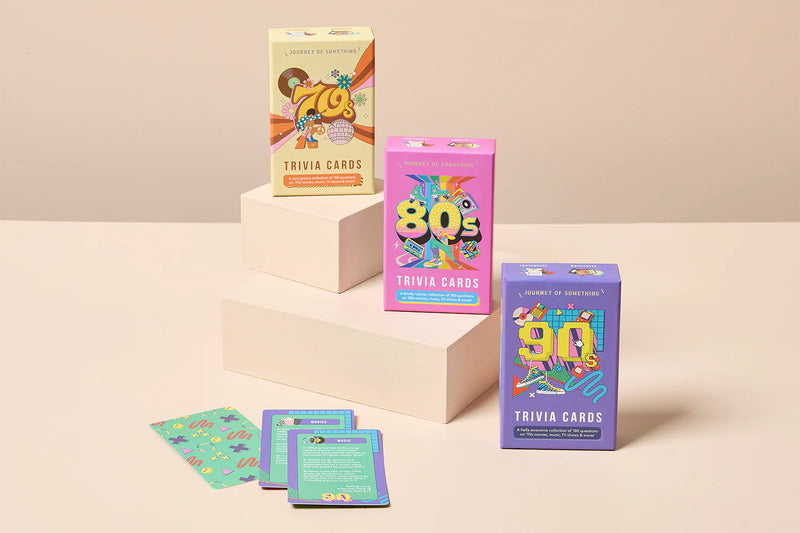 JOURNEY OF SOMETHING 80'S TRIVIA CARDS