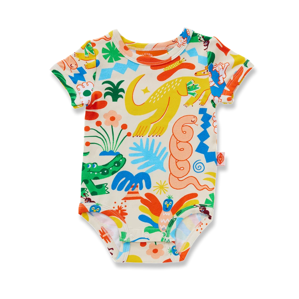 HALCYON NIGHTS SHORT SLEEVE BODYSUIT - TROPICOOL