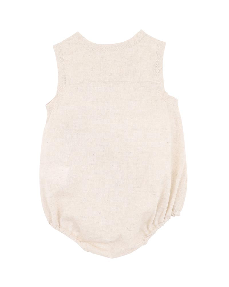 BEBE BILLIE PRINT ORGANIC BUTTON FRONT BODYSUIT