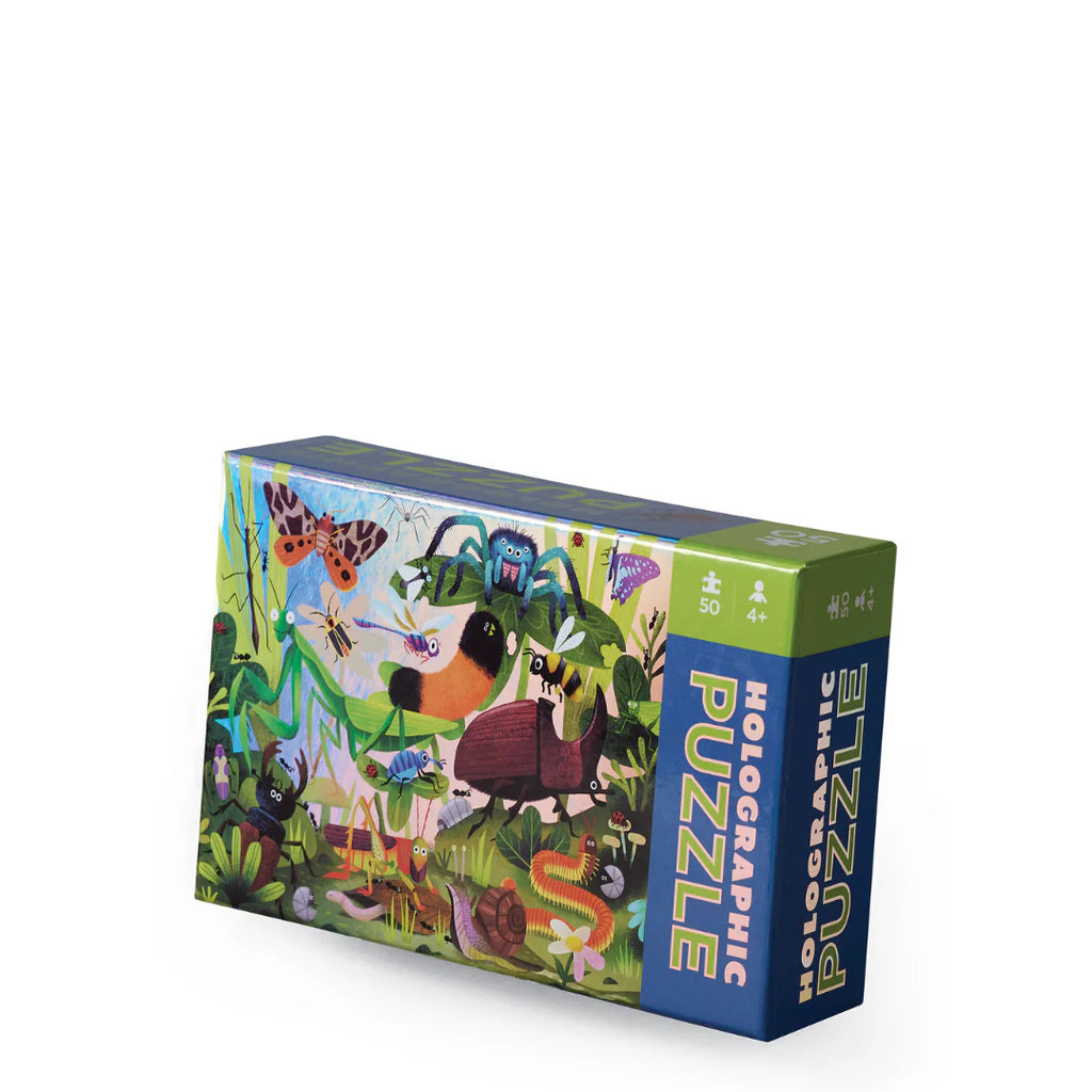 HOLOGRAPHIC PUZZLE 50 PC - BACKYARD BUGS