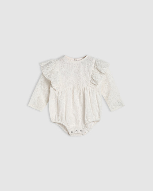 ALEX & ANT ELENORA PLAYSUIT - NATURAL LACE