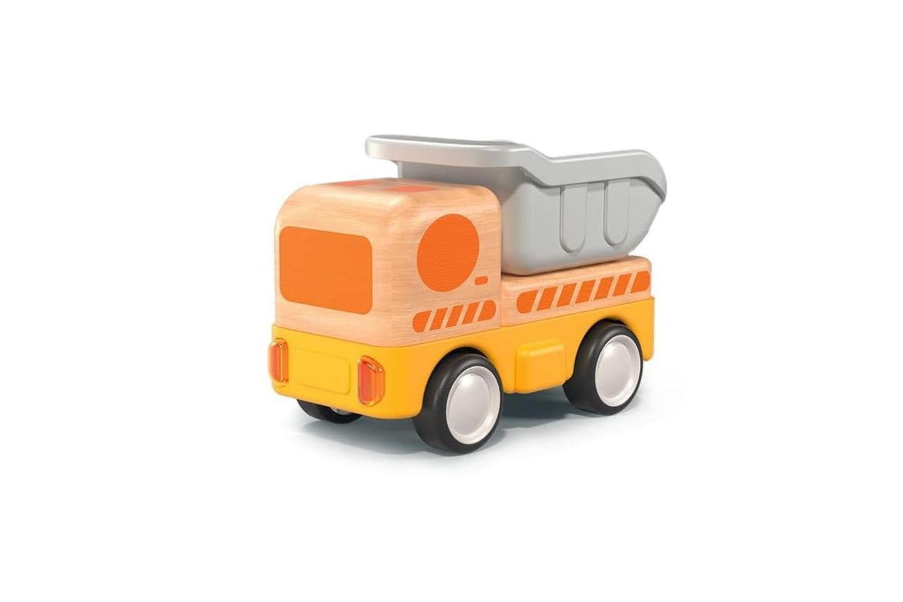 WOODEN FRICTION TRUCK WITH SOUND AND LIGHT