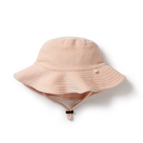 WILSON & FRENCHY ANTIQUE PINK ORG TERRY SUNHAT