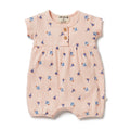 WILSON & FRENCHY LITTLE FLOWER RIB PLAYSUIT