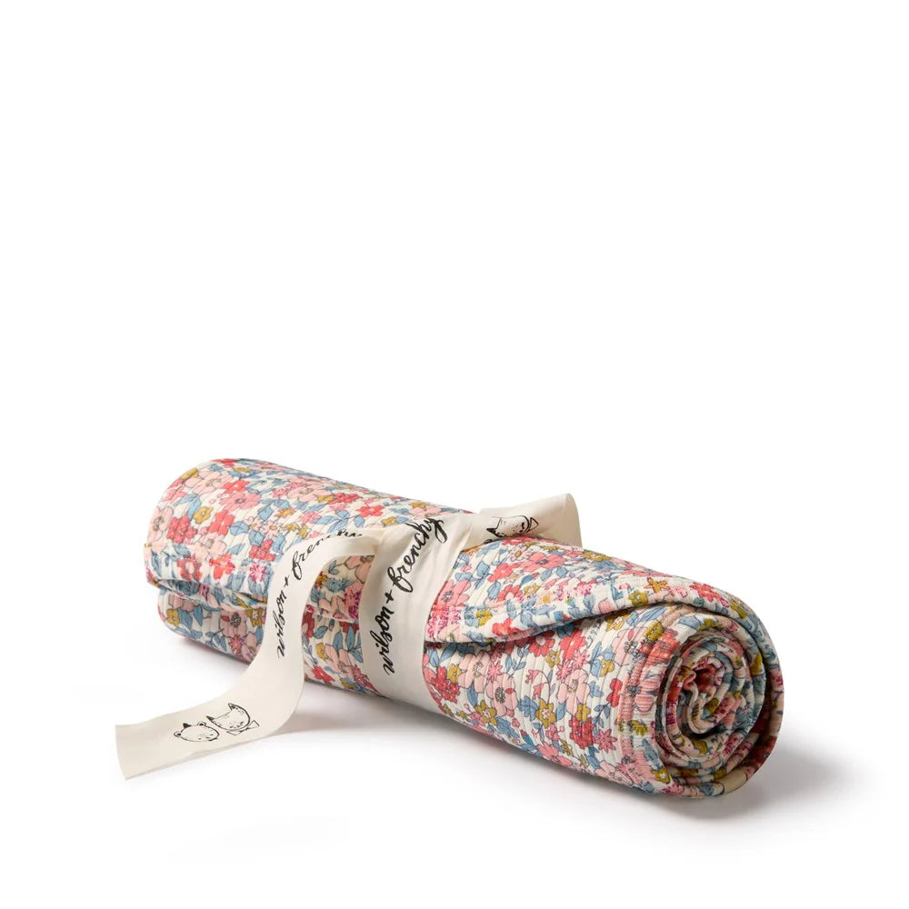 WILSON & FRENCHY SUMMER BLOOM ORGANIC BUNNY RUG