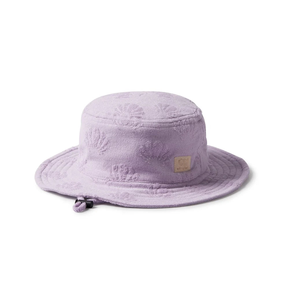 WILSON & FRENCHY LAVENDER SHELLS ORGANIC TERRY  SUN HAT