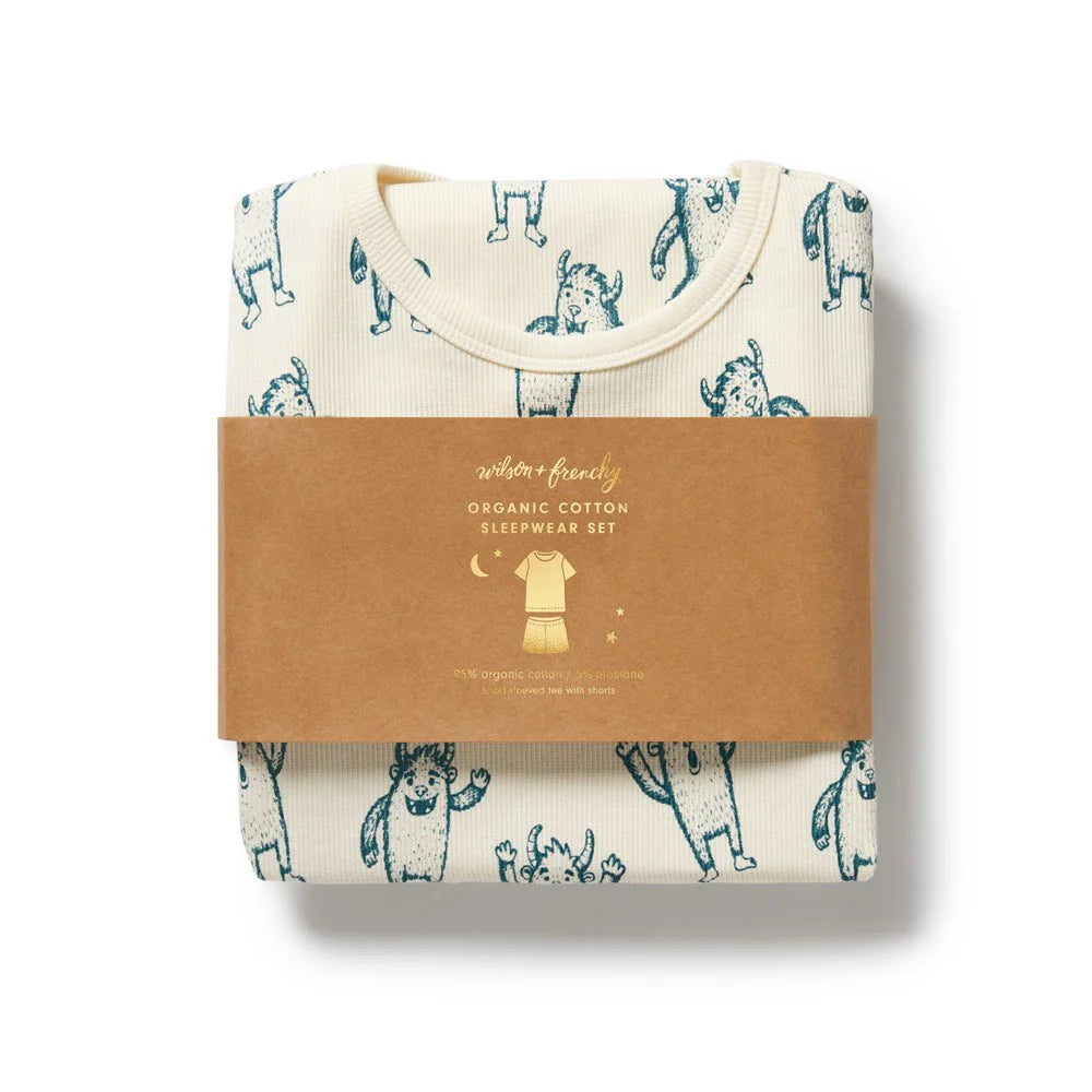 WILSON & FRENCHY YETI ORG SHORT SLEEVE PYJAMAS