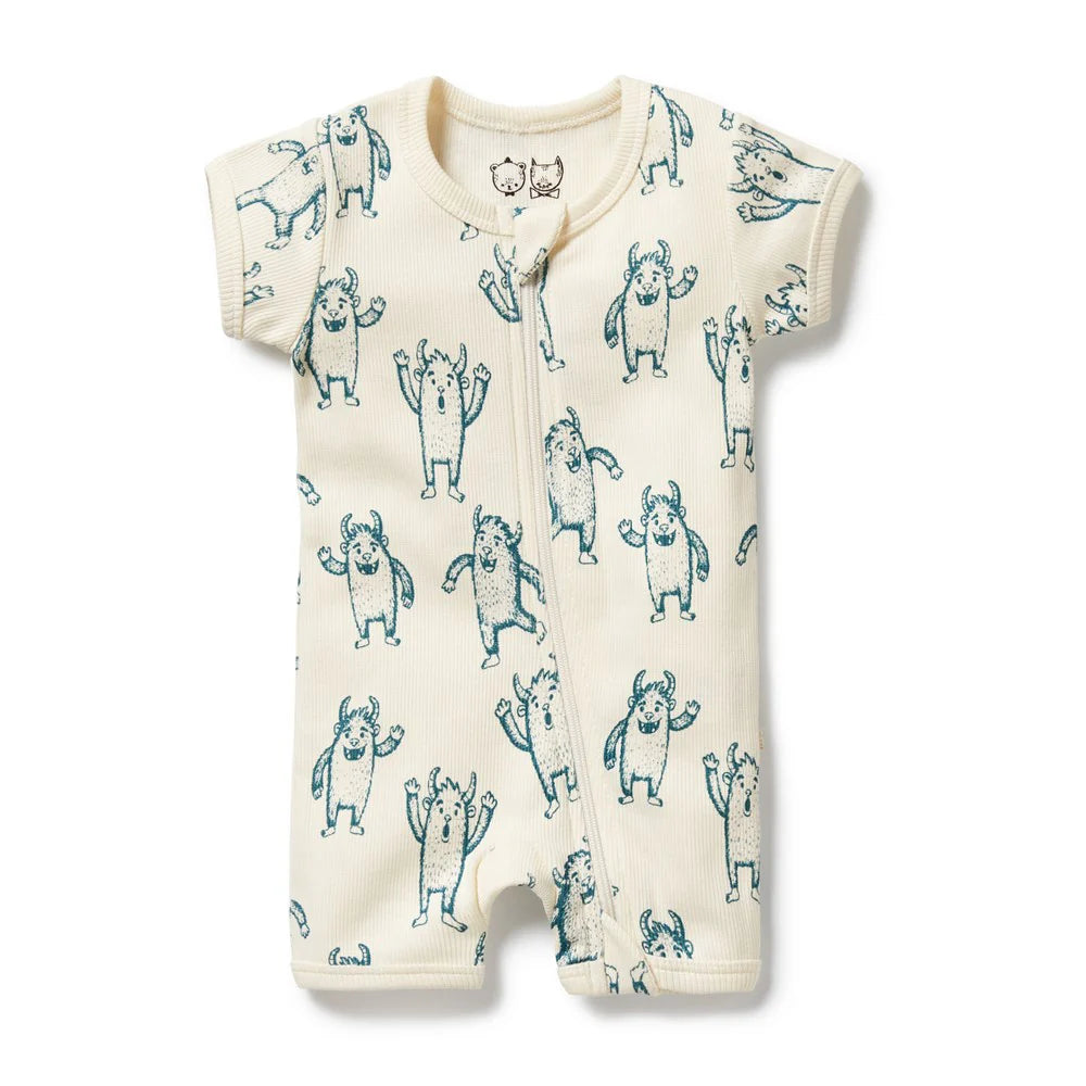 WILSON & FRENCHY YETI ORGANIC BOYLEG ZIPSUIT