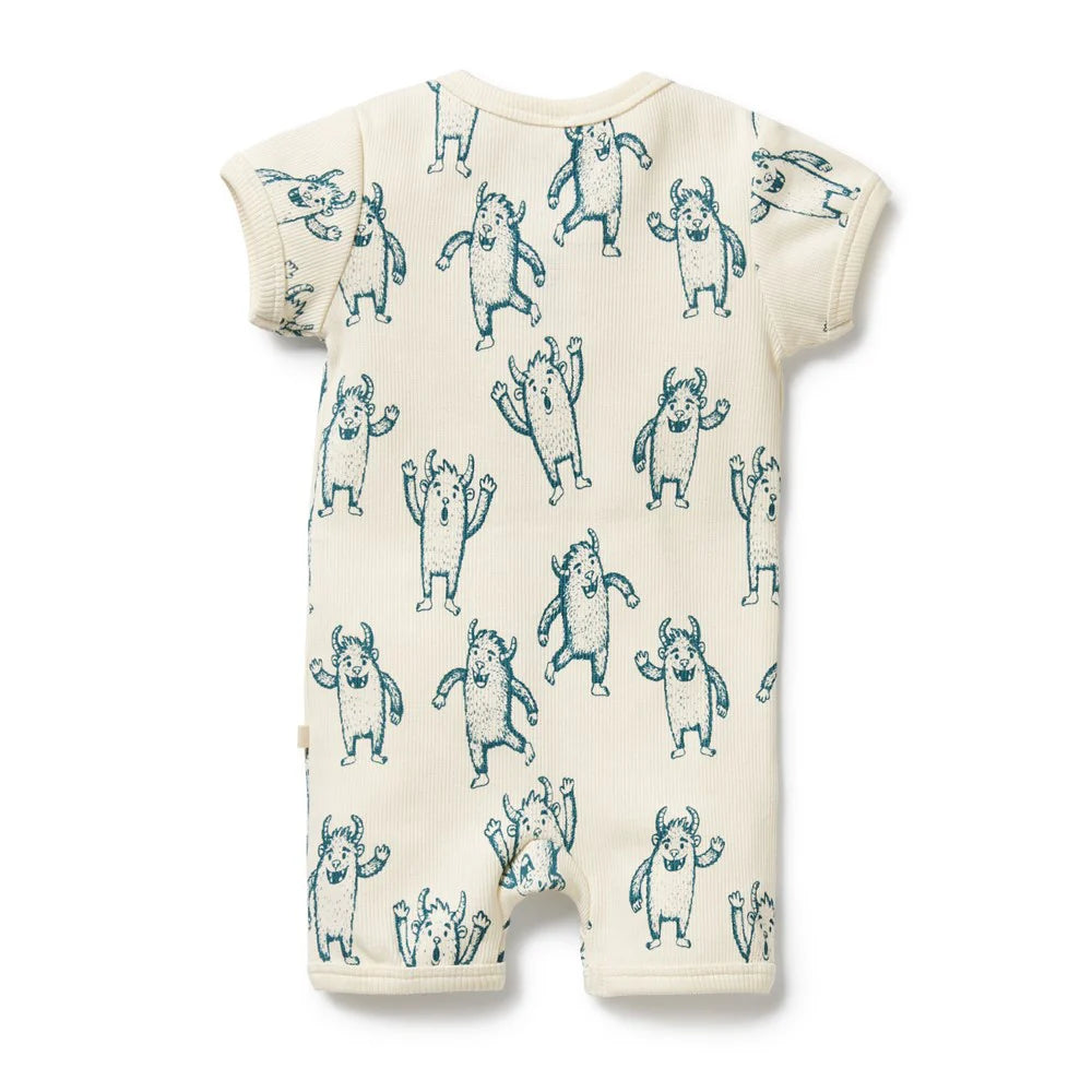 WILSON & FRENCHY YETI ORGANIC BOYLEG ZIPSUIT