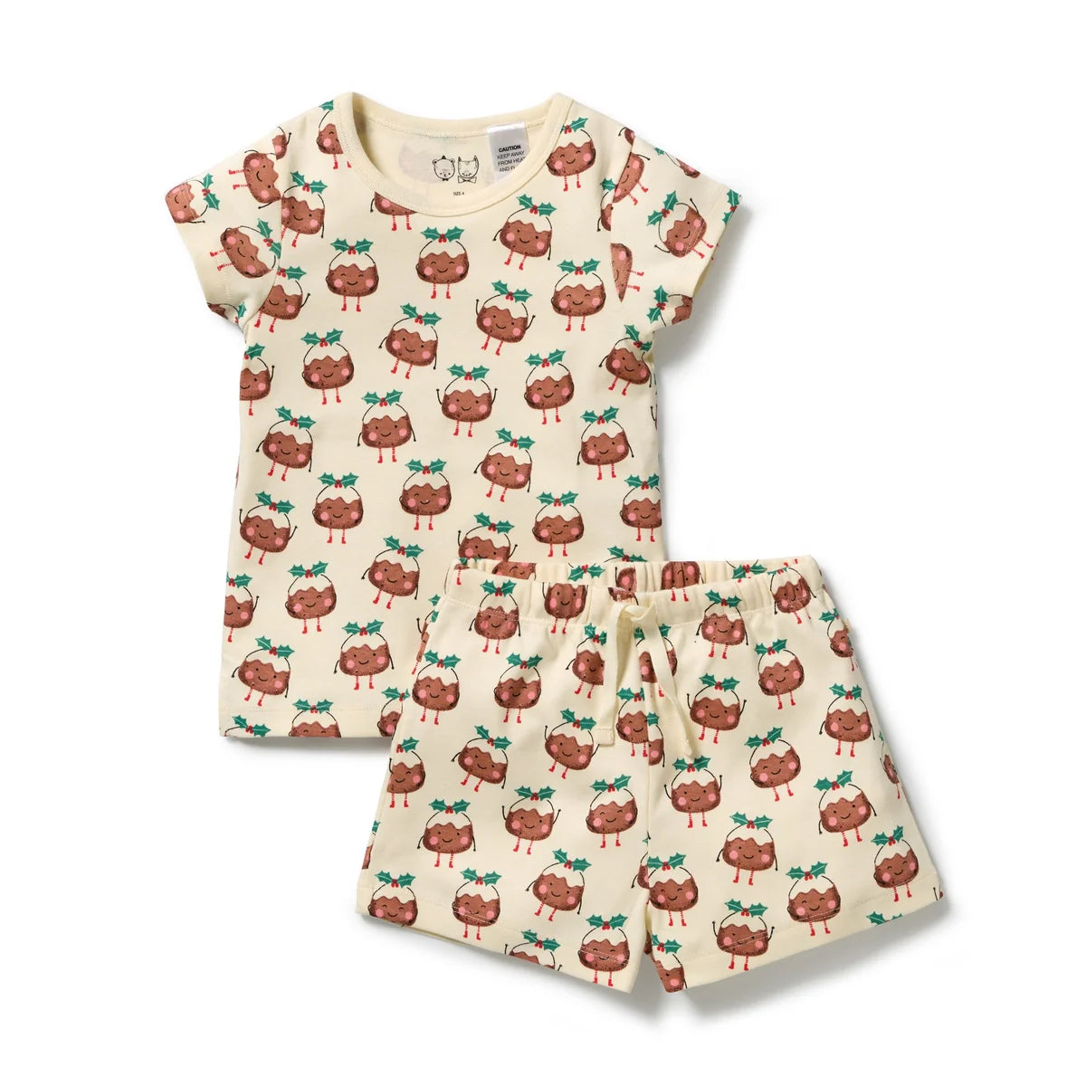 WILSON & FRENCHY LITTLE PUDDIN RIB SHORT SLEEVE PYJAMAS