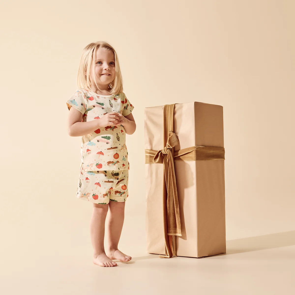 WILSON & FRENCHY RIB SHORT SLEEVE PYJAMAS DECK THE HALLS