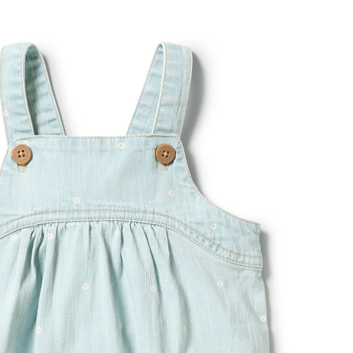 WILSON & FRENCHY DITSY DAISY DENIM BODYSUIT