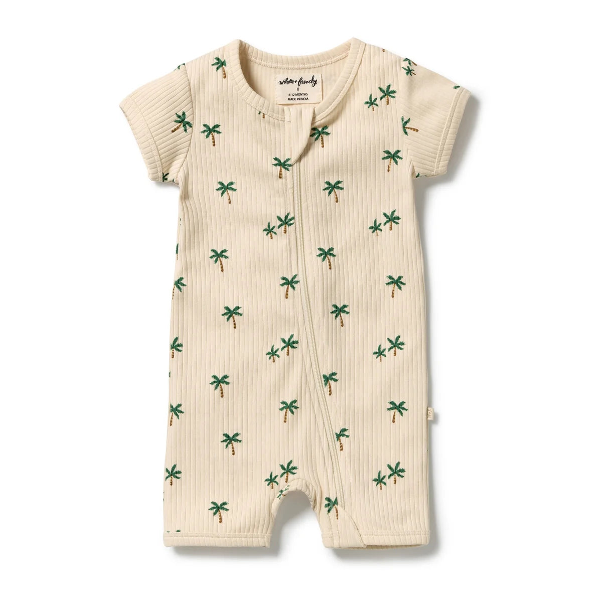 WILSON & FRENCHY TINY PALM BOYLEG ZIPSUIT