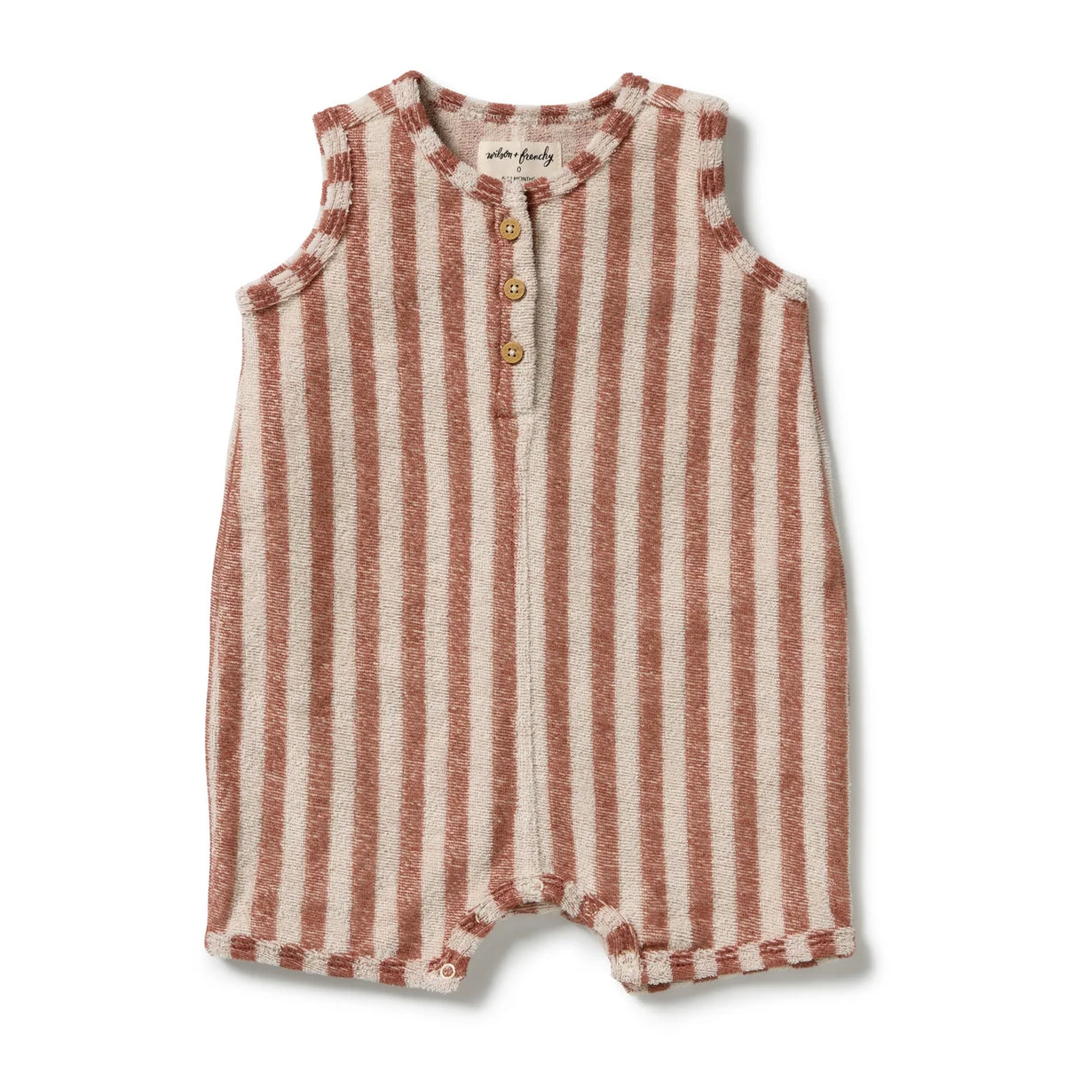 WILSON & FRENCHY CHERRY COLA TERRY GROWSUIT
