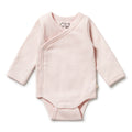 WILSON & FRENCHY STRIPE KIMONO BODYSUIT CANTALOUPE