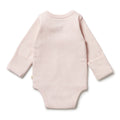 WILSON & FRENCHY STRIPE KIMONO BODYSUIT CANTALOUPE