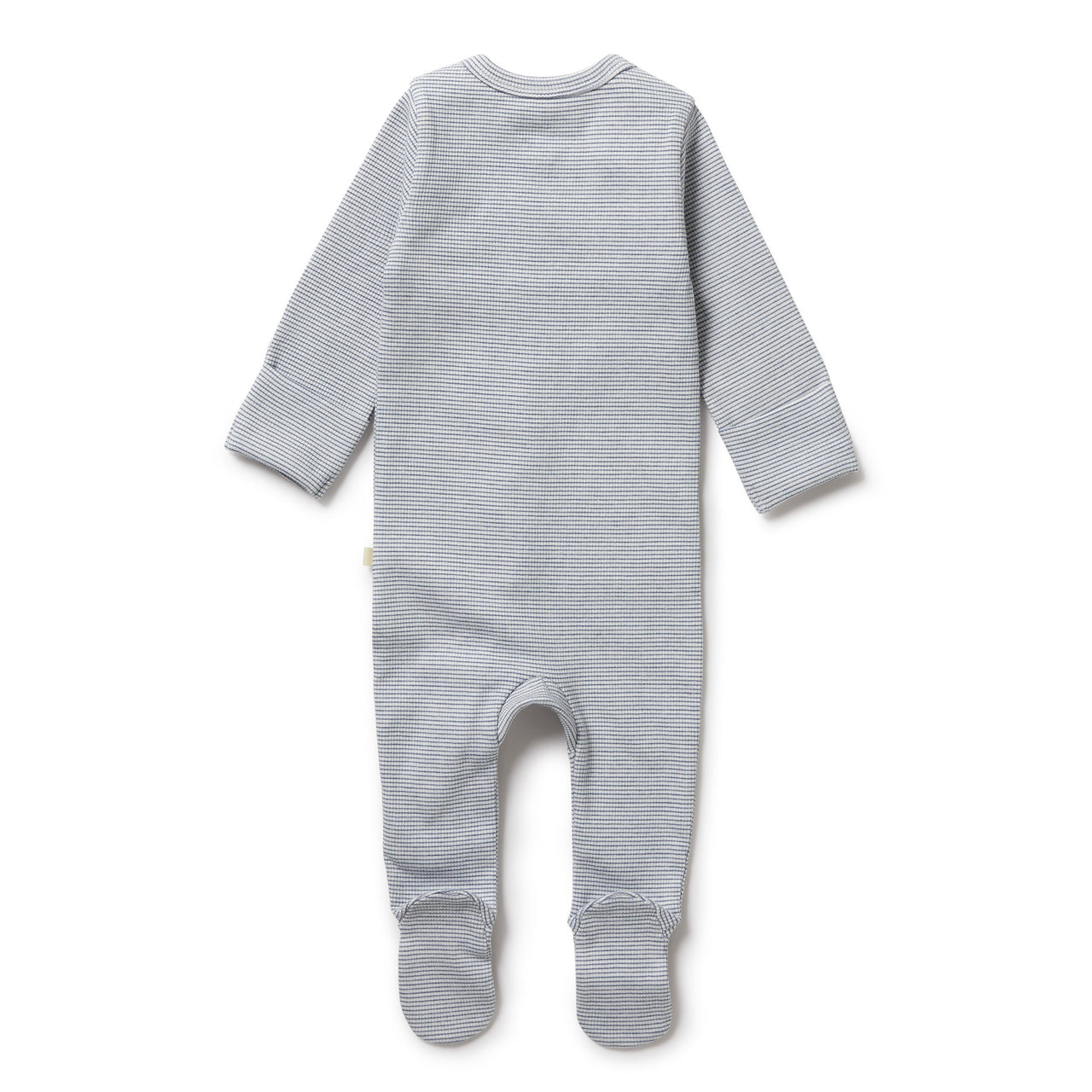 WILSON & FRENCHY ORG STRIPE RIB ZIPSUIT RAIN DROP