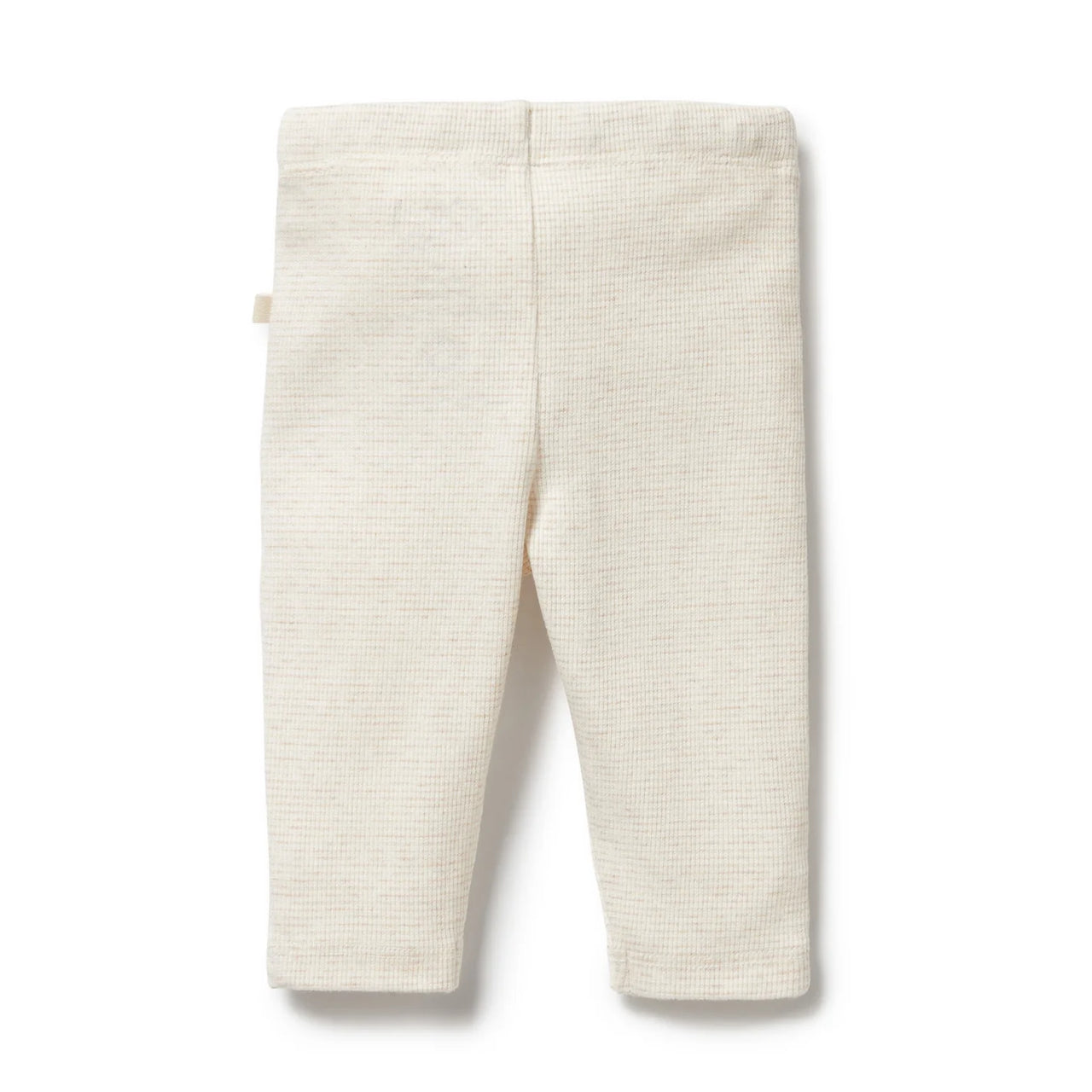 WILSON & FRENCHY ORGANIC STRIPE RIB LEGGING OATMEAL