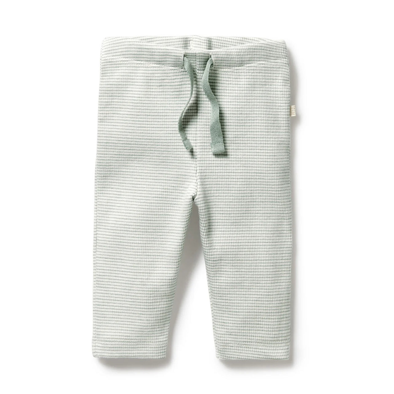 WILSON & FRENCHY ORGANIC STRIPE RIB LEGGING FERN