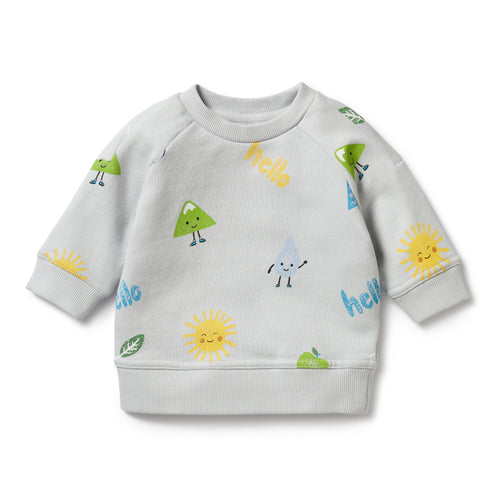 WILSON & FRENCHY BLUEBELL ORGANIC TERRY SWEAT