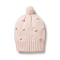 WILSON & FRENCHY PINK KNIT BAUBLE HAT