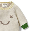 WILSON & FRENCHY ALMOND KNIT JACQUARD JUMPER