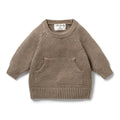 WILSON & FRENCHY WALNUT KNIT POCKET JUMPER