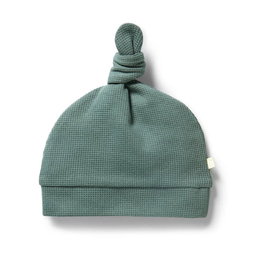 WILSON & FRENCHY ORG KNOT HAT PINE GREEN