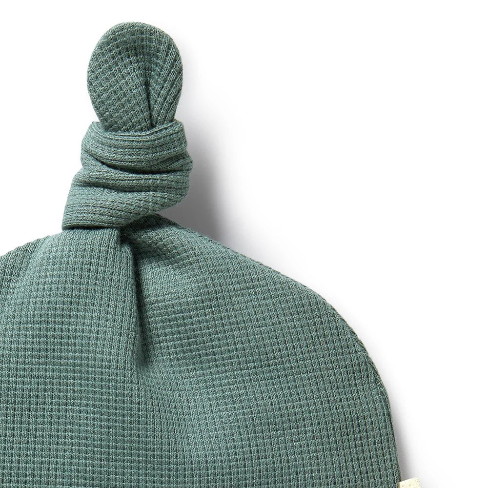 WILSON & FRENCHY ORG KNOT HAT PINE GREEN