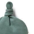 WILSON & FRENCHY ORG KNOT HAT PINE GREEN