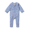 WILSON & FRENCHY ORG WAFFLE ZIPSUIT HEY MOON