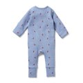 WILSON & FRENCHY ORG WAFFLE ZIPSUIT HEY MOON