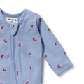 WILSON & FRENCHY ORG WAFFLE ZIPSUIT HEY MOON