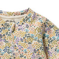 WILSON & FRENCHY TINY BLOOM ORGANIC TERRY GROWSUIT